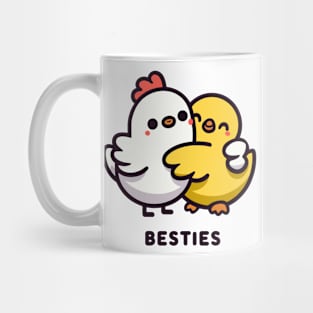 Chicken and Duck Besties Mug